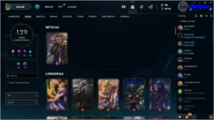 Vendo conta de lol com muitas skins - League of Legends