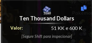 51Kk 600K Pxg Servidor: Gold - Tibia