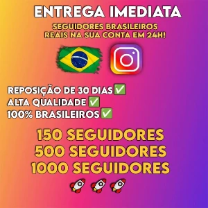 Seguidores Brasileiros Reais Instagram - 150, 500 Ou 1000