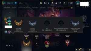 Gold 4 com 1240 de RP - League of Legends LOL