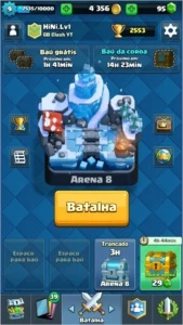 CONTA CLASH ROYALE LV 9 COM 2 LENDÁRIAS - TROCA NOME