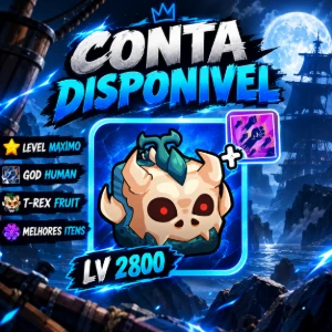 Conta com T-REX level up + GOD HUMAN - Roblox