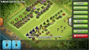 VILA CLASH OF CLANS CV 9 90% FULL