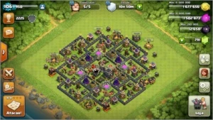 VILA CLASH OF CLANS CV 9 90% FULL