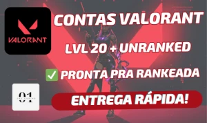 CONTAS VALORANT LVL 20+ UNRANKED + PRONTA PRA RANKED