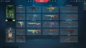 Conta com mercado noturno top e algumas skins de passe - Valorant
