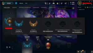 Conta league of legends 100% hand level com 1400 de rp LOL