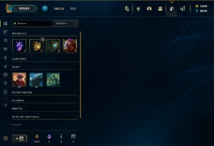 Conta league of legends 100% hand level com 1400 de rp LOL
