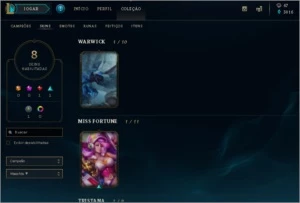 CONTA LEAGUE OF LEGENDS 59 CAMPEÕES E 15 SKINS LOL