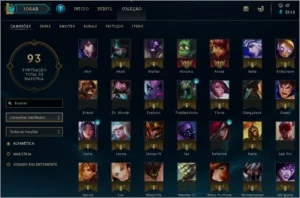 CONTA LEAGUE OF LEGENDS 59 CAMPEÕES E 15 SKINS LOL