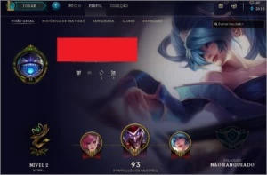 CONTA LEAGUE OF LEGENDS 59 CAMPEÕES E 15 SKINS LOL