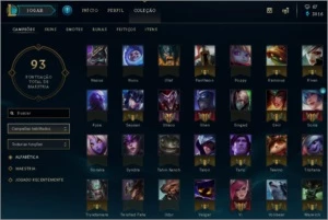 CONTA LEAGUE OF LEGENDS 59 CAMPEÕES E 15 SKINS LOL