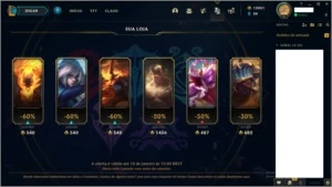 conta de lol com 13000 de rp (sem email confirmado) - League of Legends
