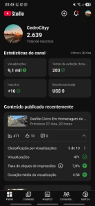 Canal do YouTube 2.8K Monetizado - Redes Sociais