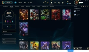 Conta de LOL Muito boa e barata - League of Legends