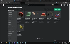 Conta de Roblox feminina