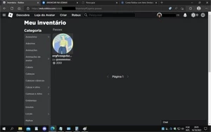 Conta de Roblox feminina