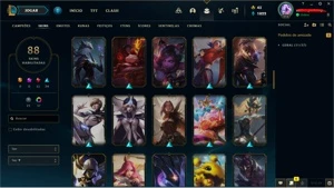 conta lol com bastante skins e cromas (b3 50lp) - League of Legends