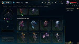 conta lol com bastante skins e cromas (b3 50lp) - League of Legends