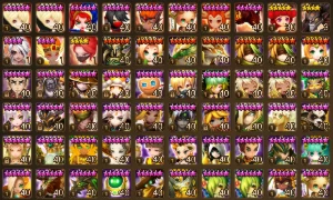 Conta J2/C2, 4 Lds (51Lv3r, Tian Lang, Isis, Yeonhong) - Summoners War