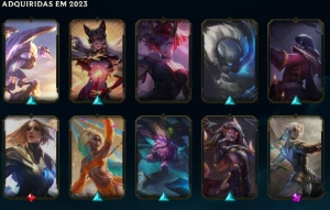 Conta de LoL esmeralda com várias skins - League of Legends