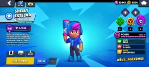 Conta De 2018 Colecionador / 90 Brawlers / Shelly Estelar - Brawl Stars