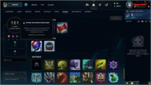 CONTA GOLD 3 COM QUASE 10 ANOS, ICONES RAROS E 67 SKINS. - League of Legends LOL