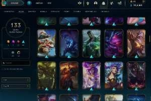 Conta Lol Full Acesso - Lvl 293 - 133 Skins - Todos Campeões - League of Legends