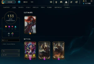 Conta Lol Full Acesso - Lvl 293 - 133 Skins - Todos Campeões - League of Legends