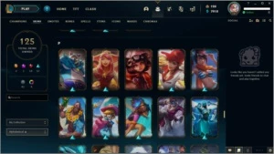 Conta LoL 125 skins (servidor NA) - League of Legends