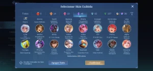 Conta com muita skin boa collab e Collector - Mobile Legends