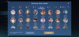 Conta com muita skin boa collab e Collector - Mobile Legends