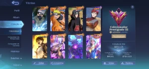 Conta com muita skin boa collab e Collector - Mobile Legends