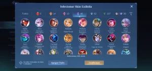 Conta com muita skin boa collab e Collector - Mobile Legends