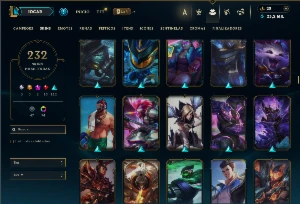 Bronze 4 com TODOS os champs e 232 Skins ( Nivel 605 ) - League of Legends LOL