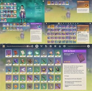 AR 50 5 5* XIAO + JEAN + QIQI + ESPINHA CELESTIAL + CORTADOR - Genshin Impact