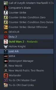 Conta Steam( Gw2; Lost Ark; Hollow Night, Nw E Etc).
