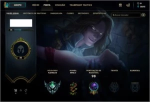 CONTA PLATINA SMURF [80% DE WINRATE] - League of Legends LOL