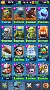 CLASH ROYALE LEVEL 13 + 400.000 DE OURO