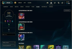 CONTA LOL CRIADA EM 2012 41 CHAMPIONS - League of Legends
