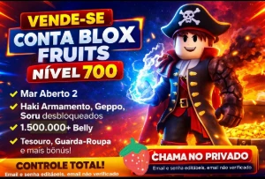 Conta Blox Fruits Nível 700 — Pronta Pra Dominar O Second Se - Roblox