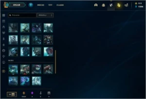 CONTA 109 SKINS + 7 ESPÓLIOS DE SKINS - League of Legends LOL