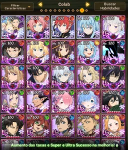 CONTA END-GAME - 18KK BOX CC + COLABS + MUITOS RECURSOS - Seven Deadly Sins
