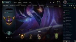 Conta lvl 125 - (Gold IV) - Tds Seasons no Platina - MMR bom - League of Legends LOL