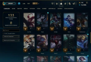 Prata 2 com 50 Champs e 16 Skins - League of Legends LOL