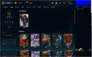 Conta lol Platina 1 - League of Legends