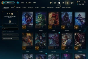 Lol Esmeralda 4, 20 K Ea, 8 Skins, Skins Lendárias, Lvl 49 - League of Legends