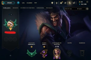 Lol Esmeralda 4, 20 K Ea, 8 Skins, Skins Lendárias, Lvl 49 - League of Legends