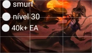 Contas League of Legends nível 30 unranked LOL