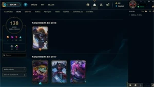 Conta lol - lvl 365 com 138 skins e mais! - League of Legends